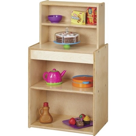 Jonti-Craft Kitchen, 4-Shelf, 18inx12inx32-1/2in, Baltic JNT7081YT